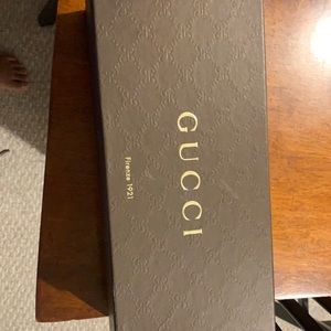 Empty Gucci shoe box